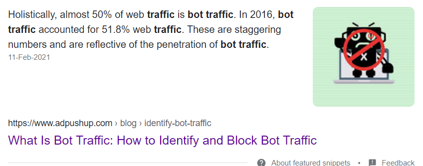 how many bot traffic