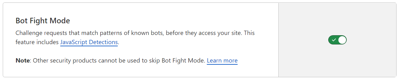 bot fight mode cloudflare