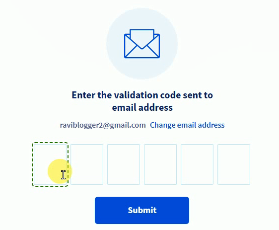 OVH validation code
