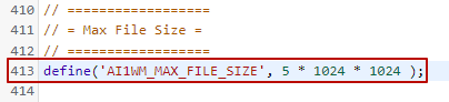 max file size increased