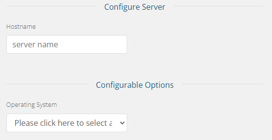 configure server